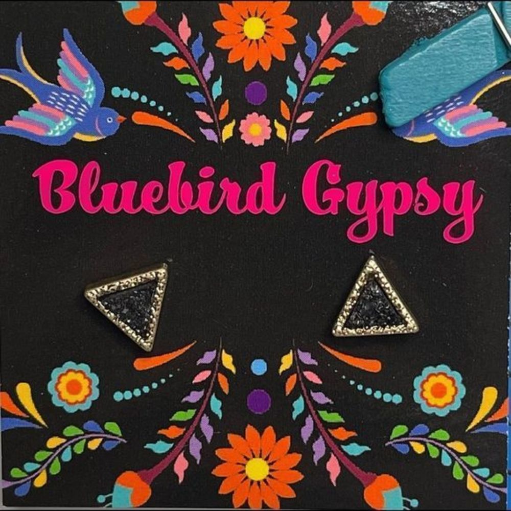 COPY - Triangle Druzy Earrings